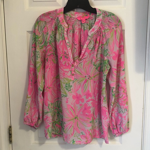 Lilly Pulitzer Elsa Silk Top - Picture 4 of 4
